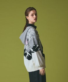 GRACE CONTINENTAL スノージャガードニットフーディ