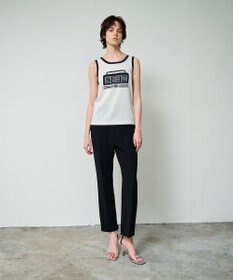 GRACE CONTINENTAL ラメニットノースリーブ