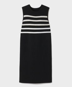 GRACE CONTINENTAL ボーダーパールワンピース