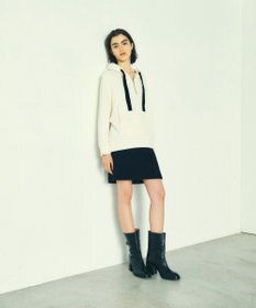 GRACE CONTINENTAL ハーフジップフードトップ