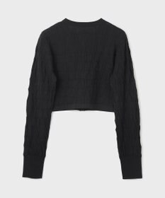 GRACE CONTINENTAL モノグラムニットカーディガン