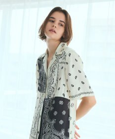 GRACE CONTINENTAL バンダナプリントシャツドレス