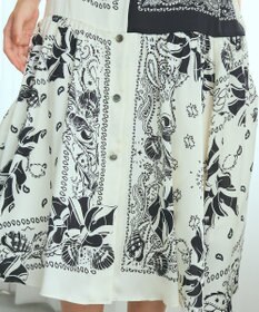 GRACE CONTINENTAL バンダナプリントシャツドレス