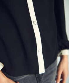 GRACE CONTINENTAL バイカラーレースブラウス