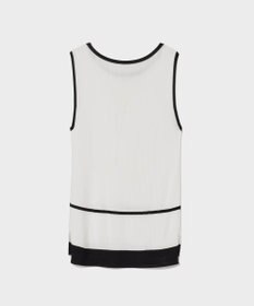 GRACE CONTINENTAL ラインニットノースリーブ