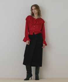 GRACE CONTINENTAL フリルニットカーディガン