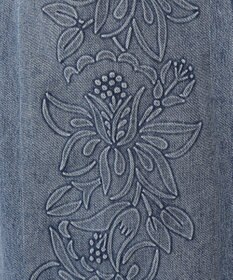 GRACE CONTINENTAL エンボスデニムスカート