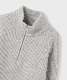 GRACE CONTINENTAL 畦zipニットトップ