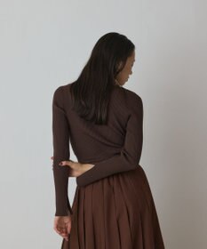 GRACE CONTINENTAL ハイゲージリブニットトップ