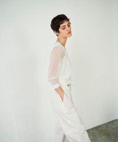 GRACE CONTINENTAL メッシュニットカーディガン