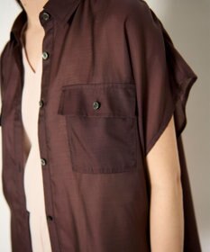 GRACE CONTINENTAL ギャザーシャツ