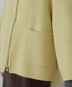 GRACE CONTINENTAL ストール付リバージップブルゾン