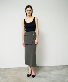 GRACE CONTINENTAL レイヤードペンシルスカート