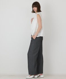 GRACE CONTINENTAL 刺繍スキッパートップ