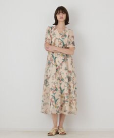 GRACE CONTINENTAL シノワズリプリントワンピース