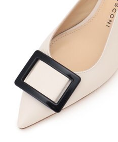 GRACE CONTINENTAL FABIO RUSCONI スクエアバックルサンダル