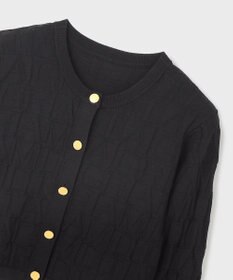 GRACE CONTINENTAL モノグラムニットカーディガン