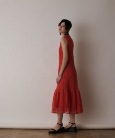 GRACE CONTINENTAL メッシュロングワンピース