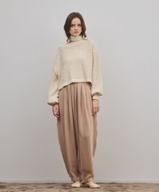 GRACE CONTINENTAL メッシュオーバーニットトップ