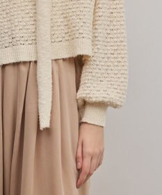 GRACE CONTINENTAL メッシュオーバーニットトップ