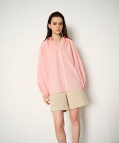 GRACE CONTINENTAL ドルマンボリュームシャツ ピンク