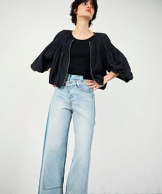 GRACE CONTINENTAL ラップデニムパンツ