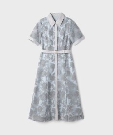 GRACE CONTINENTAL フラワーコード刺繍ワンピース