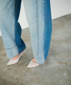 GRACE CONTINENTAL ラップデニムパンツ