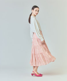 GRACE CONTINENTAL ラメジャガードサテンスカート