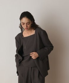 GRACE CONTINENTAL バックシャンノーカラージャケット