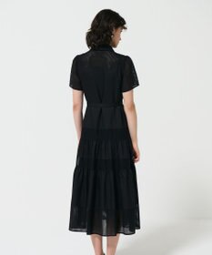 GRACE CONTINENTAL メッシュコンビシャツワンピース