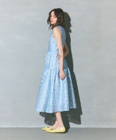GRACE CONTINENTAL キカドットジャガードドレス