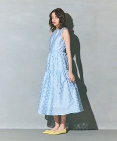 GRACE CONTINENTAL キカドットジャガードドレス