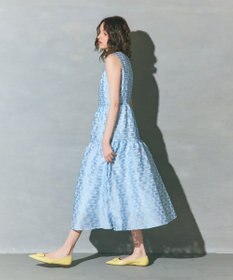 GRACE CONTINENTAL キカドットジャガードドレス