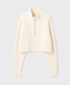 GRACE CONTINENTAL 畦zipニットトップ