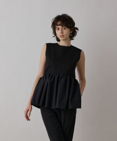 GRACE CONTINENTAL タフタペプラムトップ