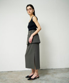 GRACE CONTINENTAL レイヤードペンシルスカート