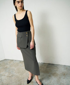 GRACE CONTINENTAL レイヤードペンシルスカート