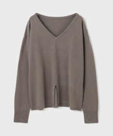 GRACE CONTINENTAL ウールVネックニットトップ