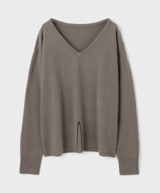 GRACE CONTINENTAL ウールVネックニットトップ