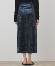 GRACE CONTINENTAL 刺繍レイヤードベロアスカート