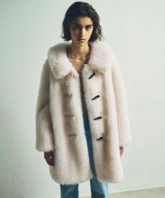 GRACE CONTINENTAL ウールボアショートコート キナリ