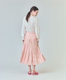 GRACE CONTINENTAL ラメジャガードサテンスカート