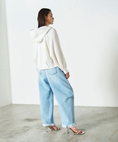 GRACE CONTINENTAL ニットコンビパーカー