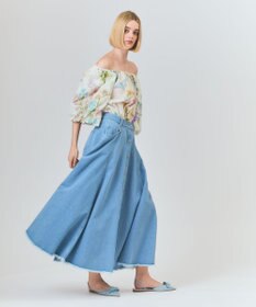 GRACE CONTINENTAL サーキュラーデニムスカート