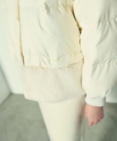 GRACE CONTINENTAL ヘムファーショートダウンジャケット