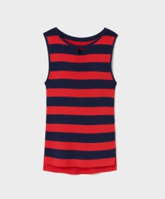 GRACE CONTINENTAL ラインニットノースリーブ