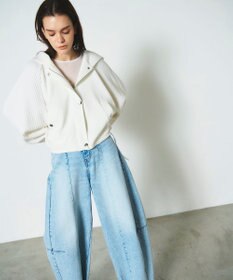 GRACE CONTINENTAL ニットコンビパーカー