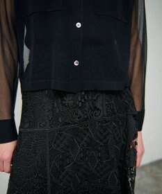 GRACE CONTINENTAL ケミカルレースパッチワークスカート