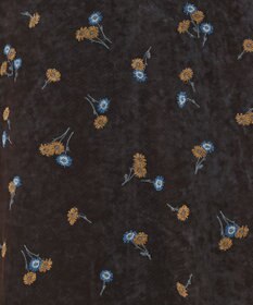 GRACE CONTINENTAL 刺繍レイヤードベロアスカート